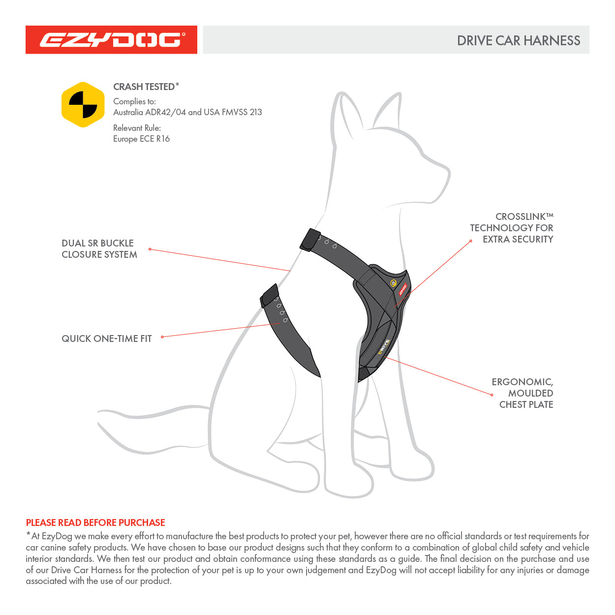 Drive Dog Car Harness