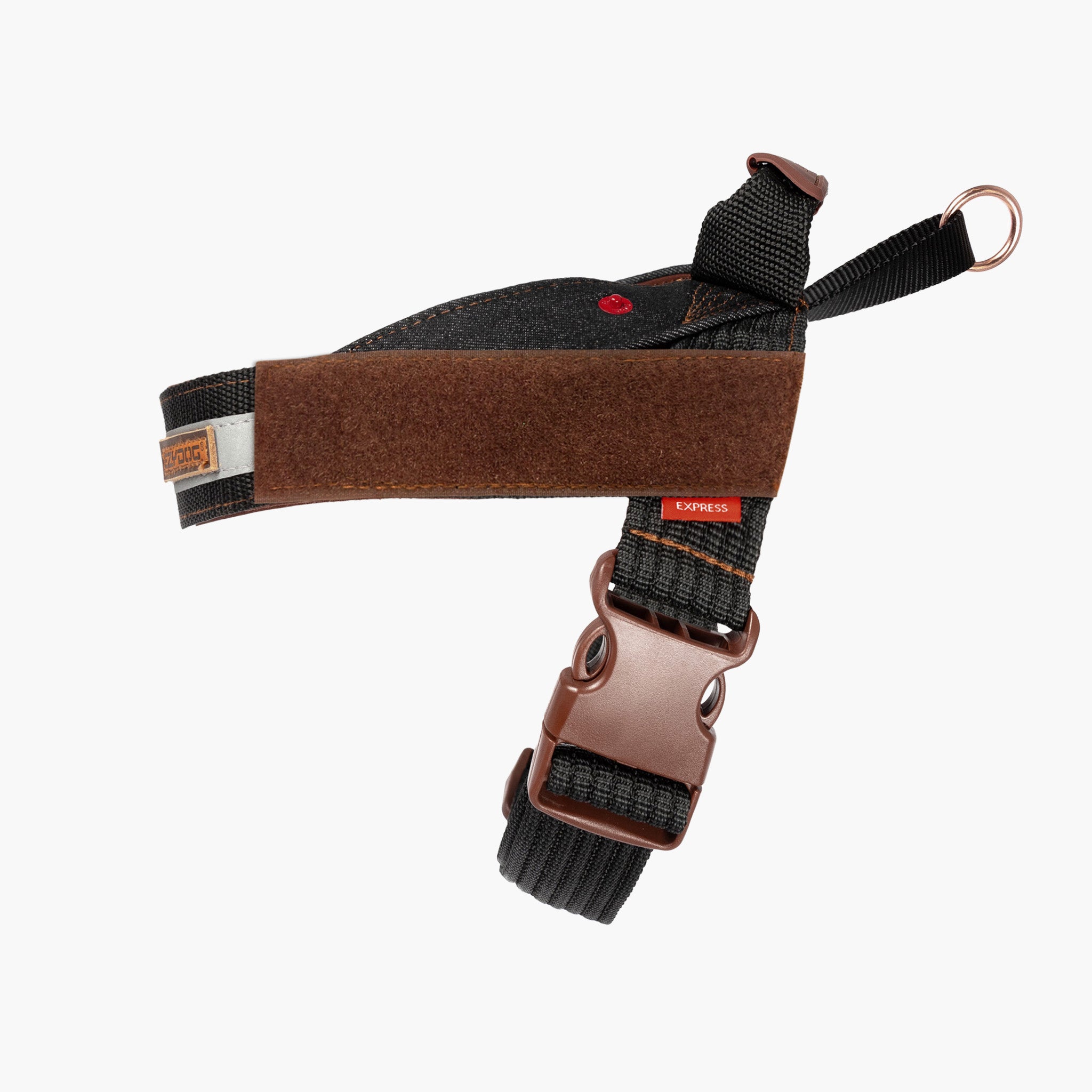 Haoyueer Hundehalsband Aus Echtleder Mit Nieten – Verstellbar, 2,5 Cm Breit, Größe M (29-38 Cm), Schwarz