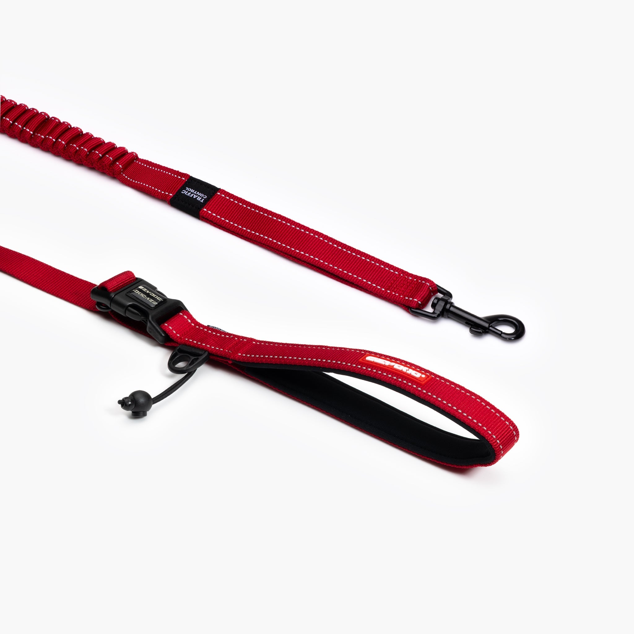 EzyDog Road Runner Leash in red – hands-free 210cm dog leash with shock absorption